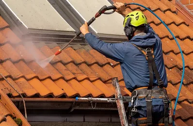 Démoussage et hydrofuge de toiture à Denting